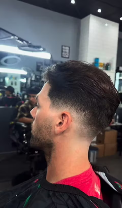 Fade and beard detail by CDM Cuts